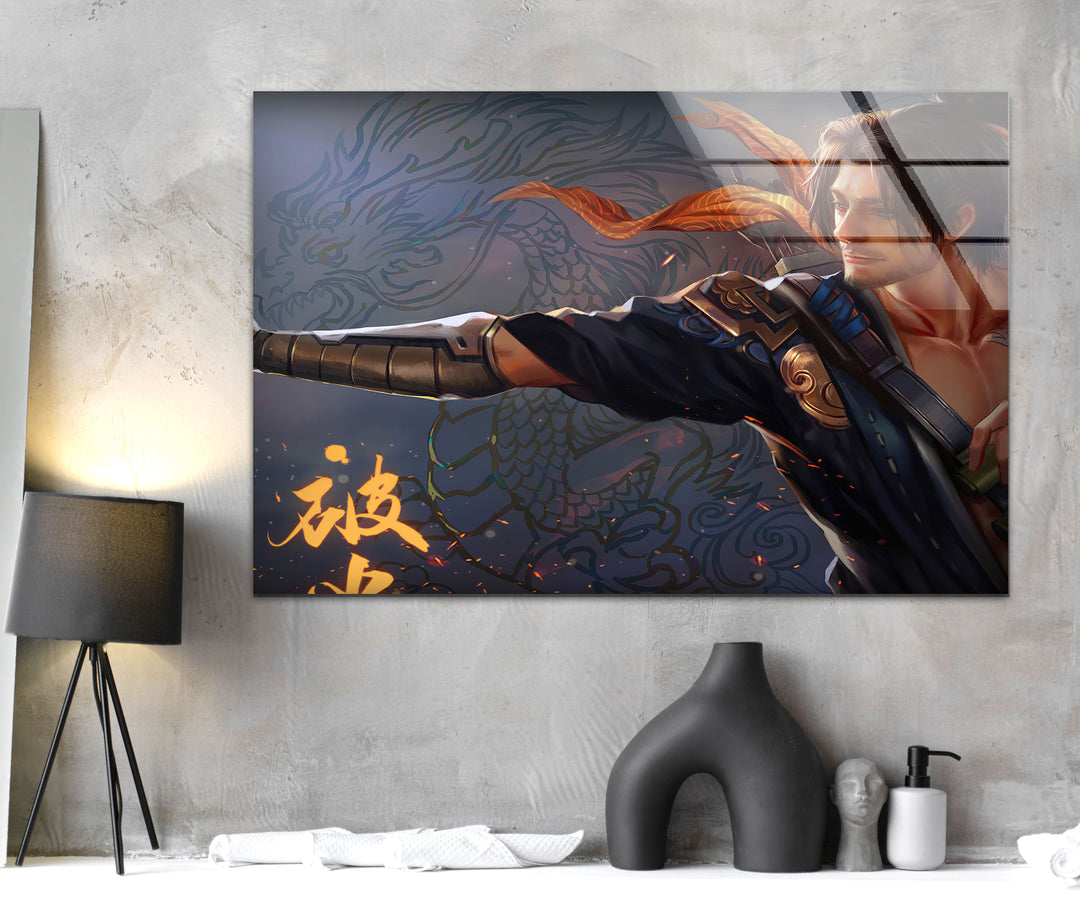 Hanzo Overwatch Art Glass Wall Art