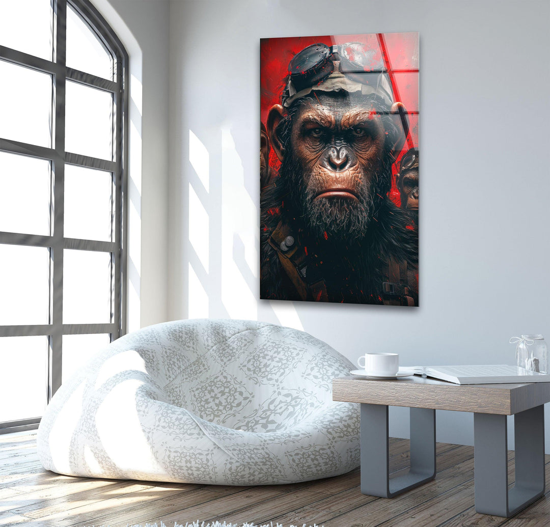 Hell of the Apes Glass Wall Art glass image printing, glass prints from photos
