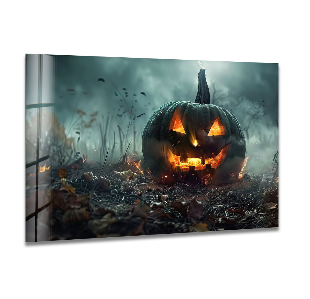 Halloween Concept Glass Wall Art glass image printing, glass prints from photos
