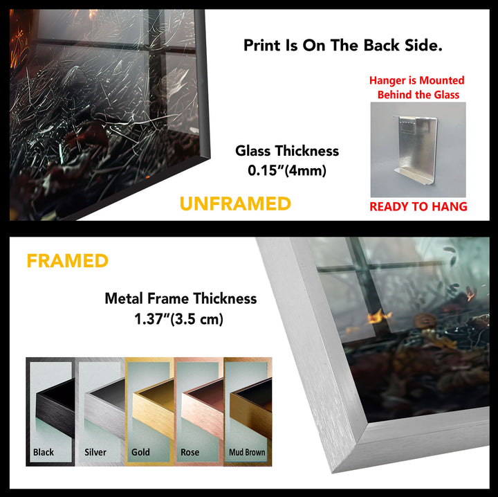 Halloween Concept Glass Wall Art