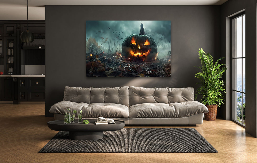 Halloween Concept Glass Wall Art glass pictures for Wall, glass prints wall art
