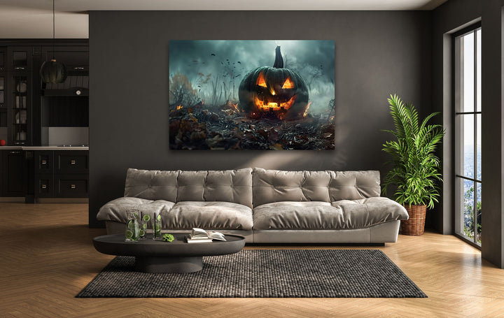 Halloween Concept Glass Wall Art glass pictures for Wall, glass prints wall art
