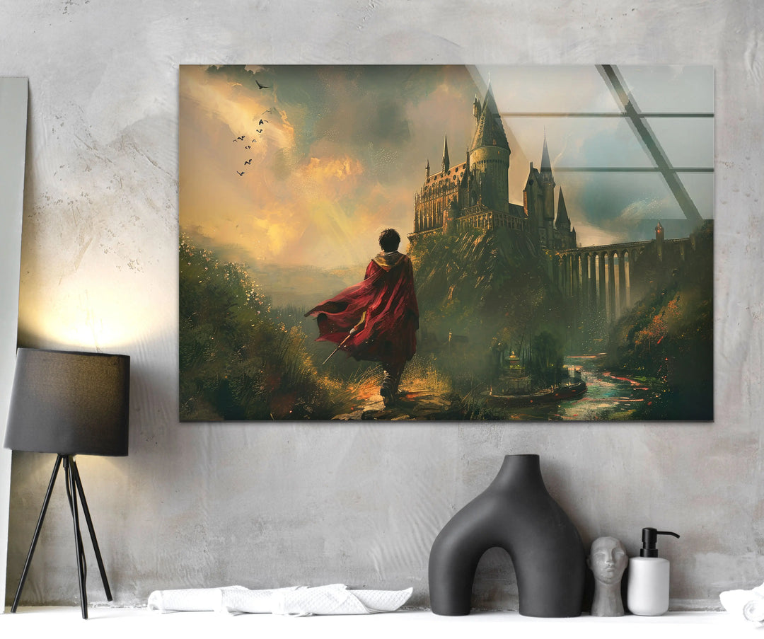 Hogwarts & Harry Potter Glass Wall Art,glass wall decor, glass wall art decor 