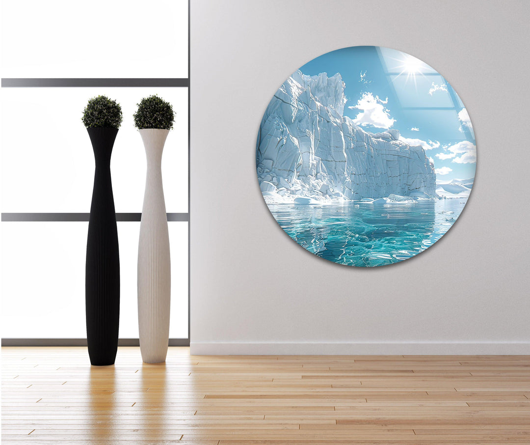 Iceberg Landscape Glass Wall Art glass photo prints, glass picture prints
