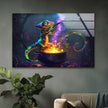 Chameleon Wizard Glass Wall Art, custom glass photo prints, large glass prints
