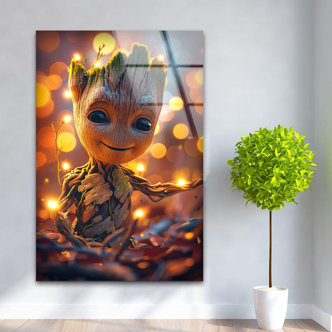 The Baby Groot Glass Art