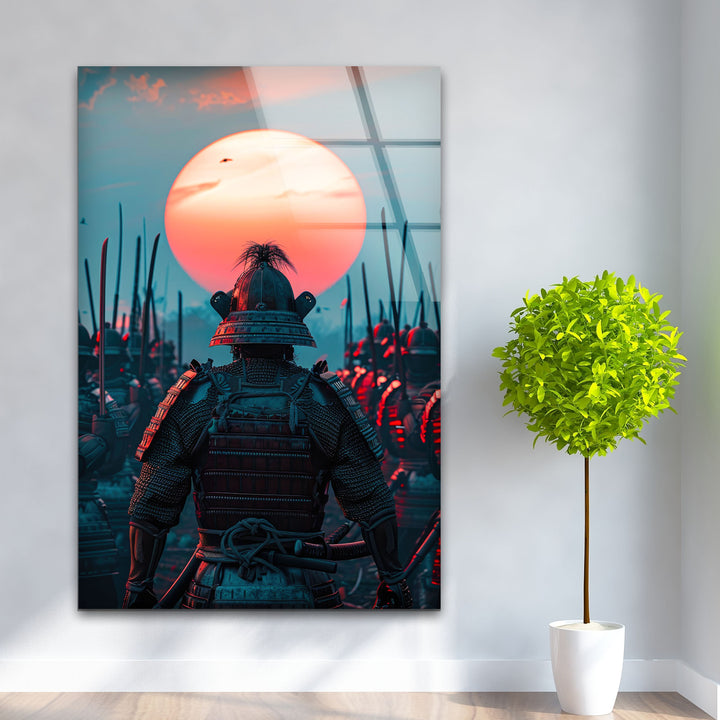 Army of Samurai Glass Wall Art Glass Printing Wall Art, Print photos on glass
