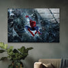 The Amazing Spiderman Movie Banner Glass Wall Art