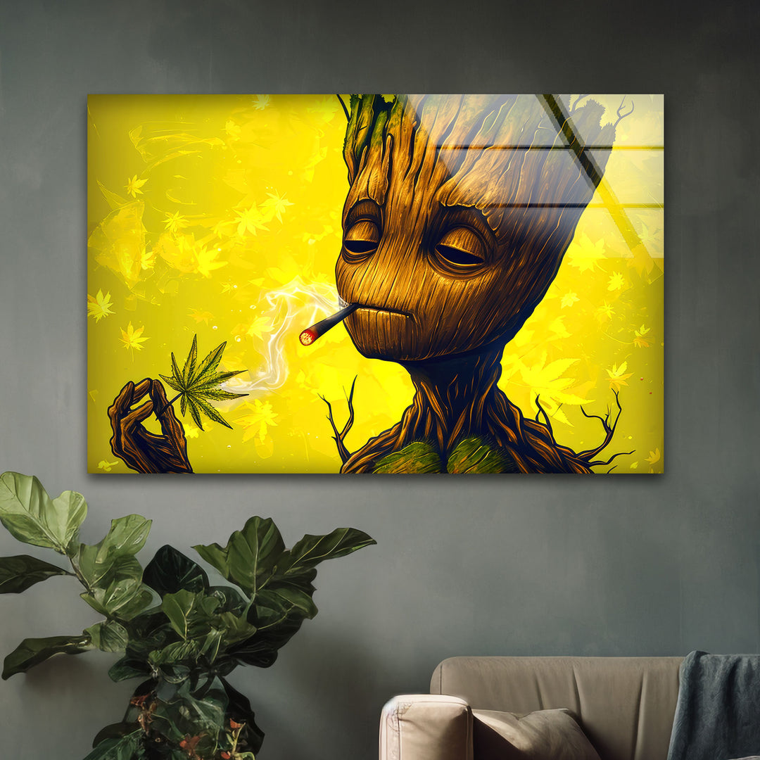 Groot Glass Wall Pictures Art