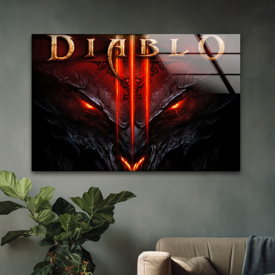 Diablo 3 Reaper Of Souls Glass Wall Art large glass photo prints, glass wall photos
