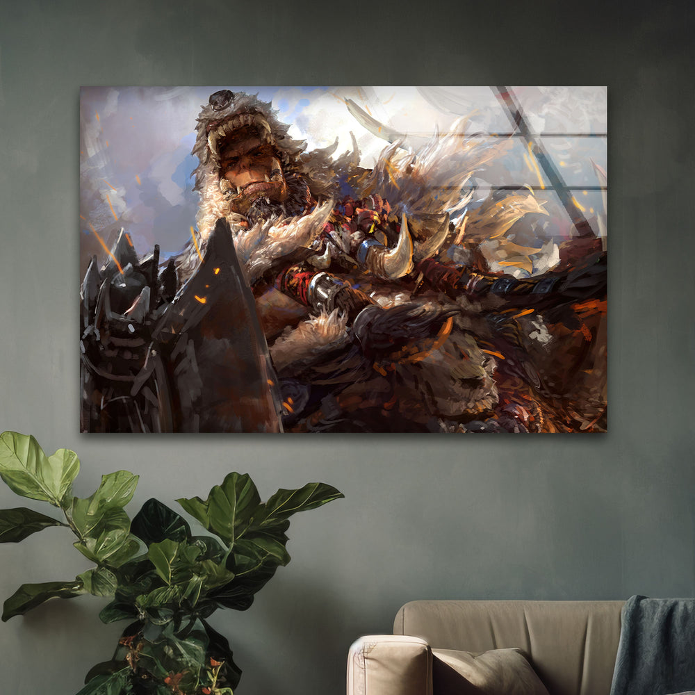 World of Warcraft Durotan Glass Wall Pictures Art