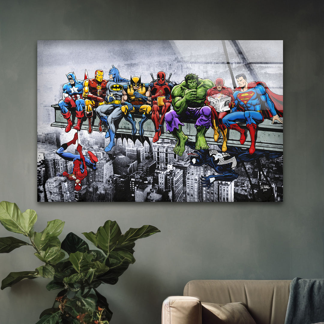 SuperHeroes Glass Wall Art glass pictures for Wall, glass prints wall art
