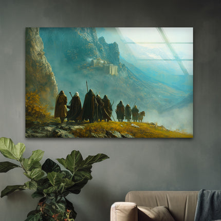 Lord of the Ring Castle Glass Wall Art