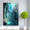 Underwater Atlantis Tempered Glass Wall Art