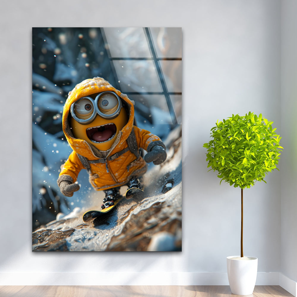 Minion Tempered Glass Wall Art