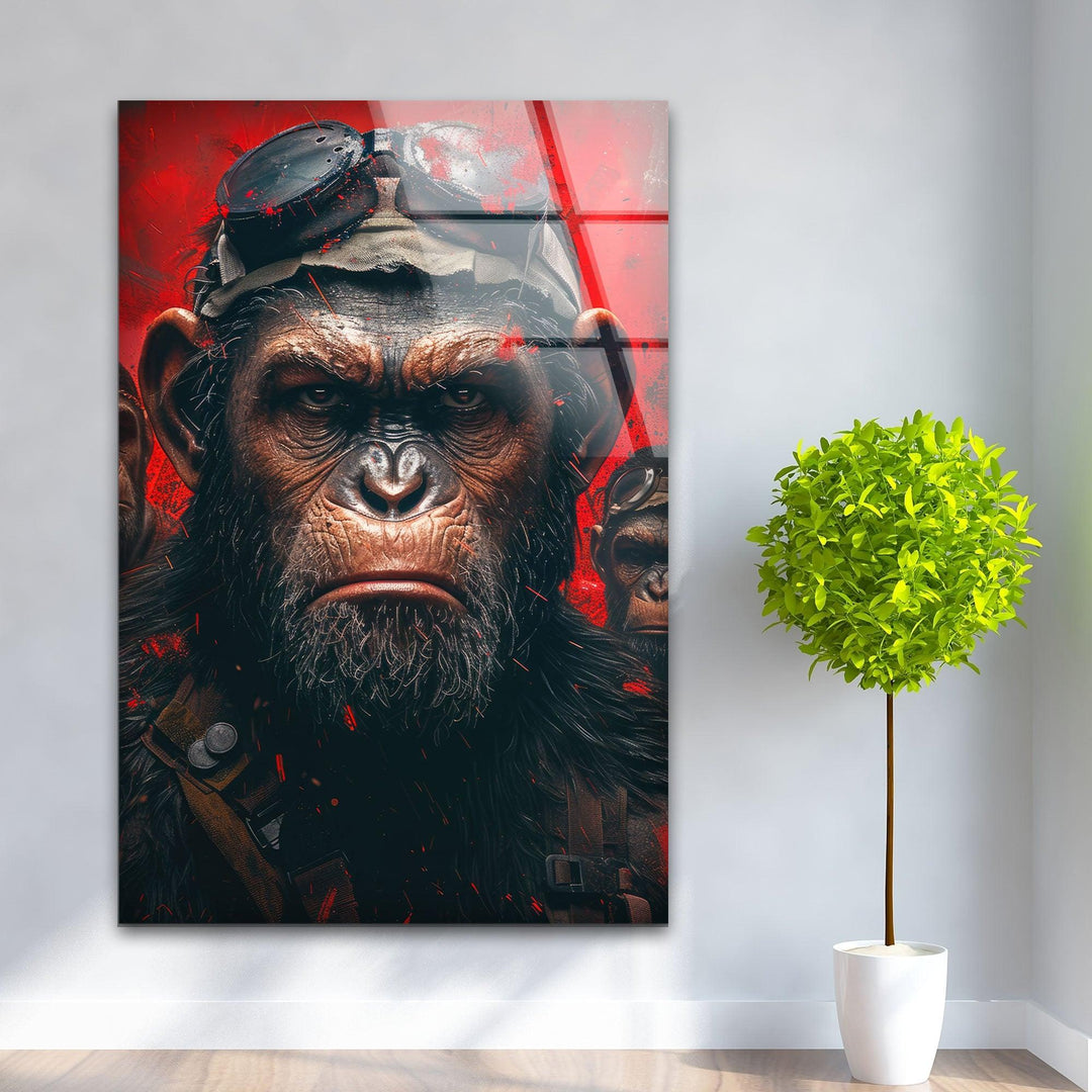 Hell of the Apes Glass Wall Art Glass Printing Wall Art, Print photos on glass
