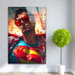Cool Superman Glass Wall Art, picture on glass wall art, photos printed on glass
