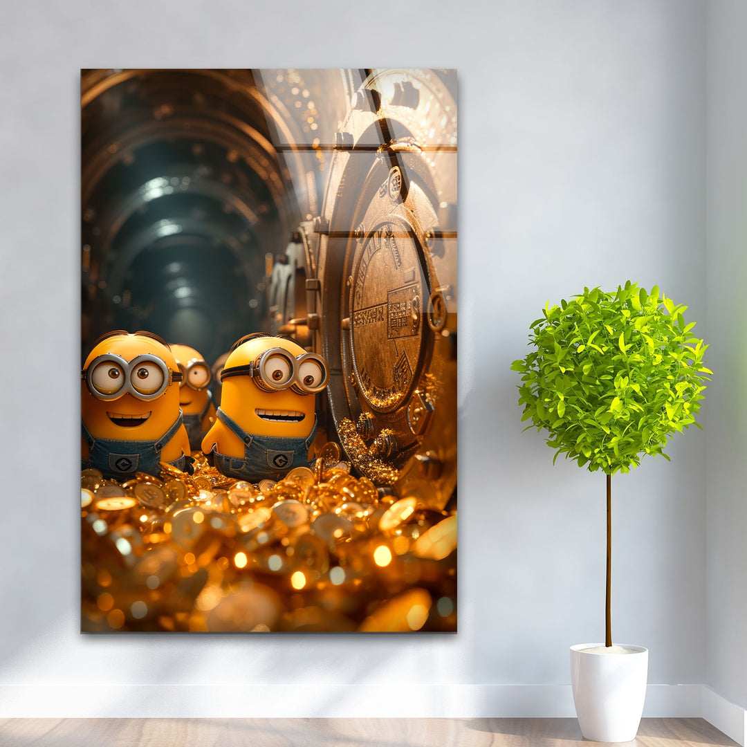 Despicable Me Minions Glass Wall Glass Printing Wall Art, Print photos on glass
Art 