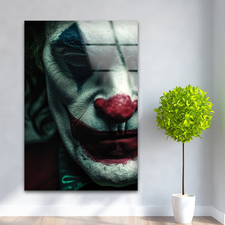 Joker Glass Wall Art