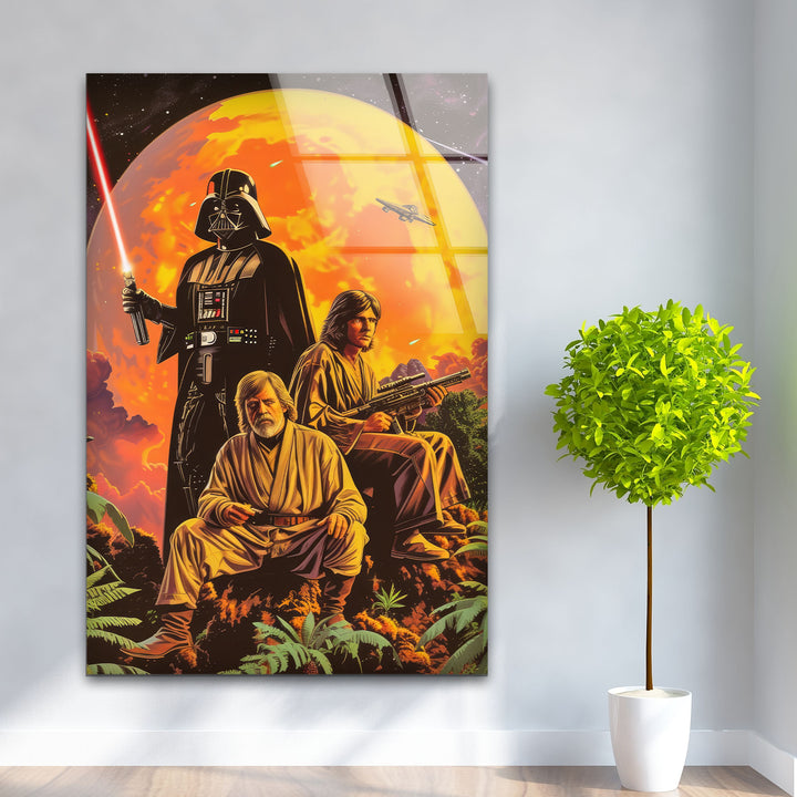 Star Wars Picture on Glass Art