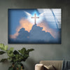 Cross Crucifix Glass Wall Artwork | Custom Glass Photos