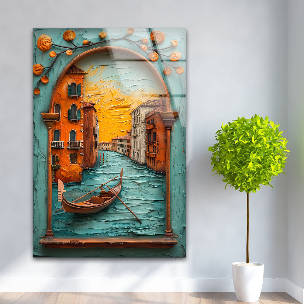 Venice Italy Oil Painting Glass Photos & Cool Art Prints