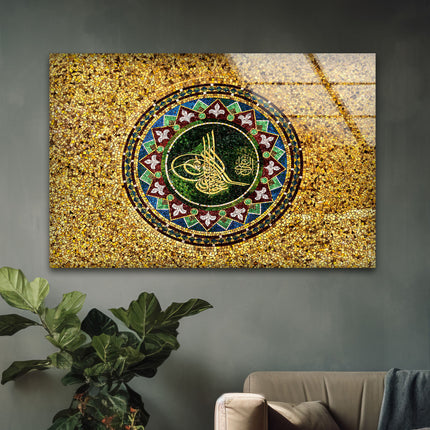 Ottoman Tughra Glass Wall Art
