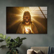 Shiny Jesus Glass Art Paintings