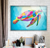 Caretta Sea Turtle Animal Tempered Glass Wall Art - MyPhotoStation