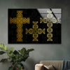 Christ Cross Glass Wall Art Decor Ideas