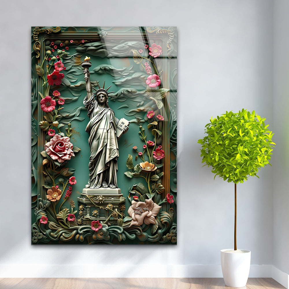 Statue of Liberty Glass Wall Pictures & Cool Art Decor