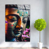 Hindu Colorful Buddha Glass Photo Prints for Wall