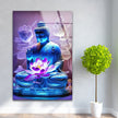 Buddha Lotus Flower Glass Wall Art Decor Ideas