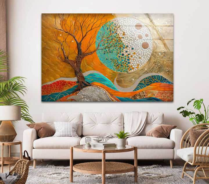 Creative Nature Painting Tempered Glass Wall Art - MyPhotoStation