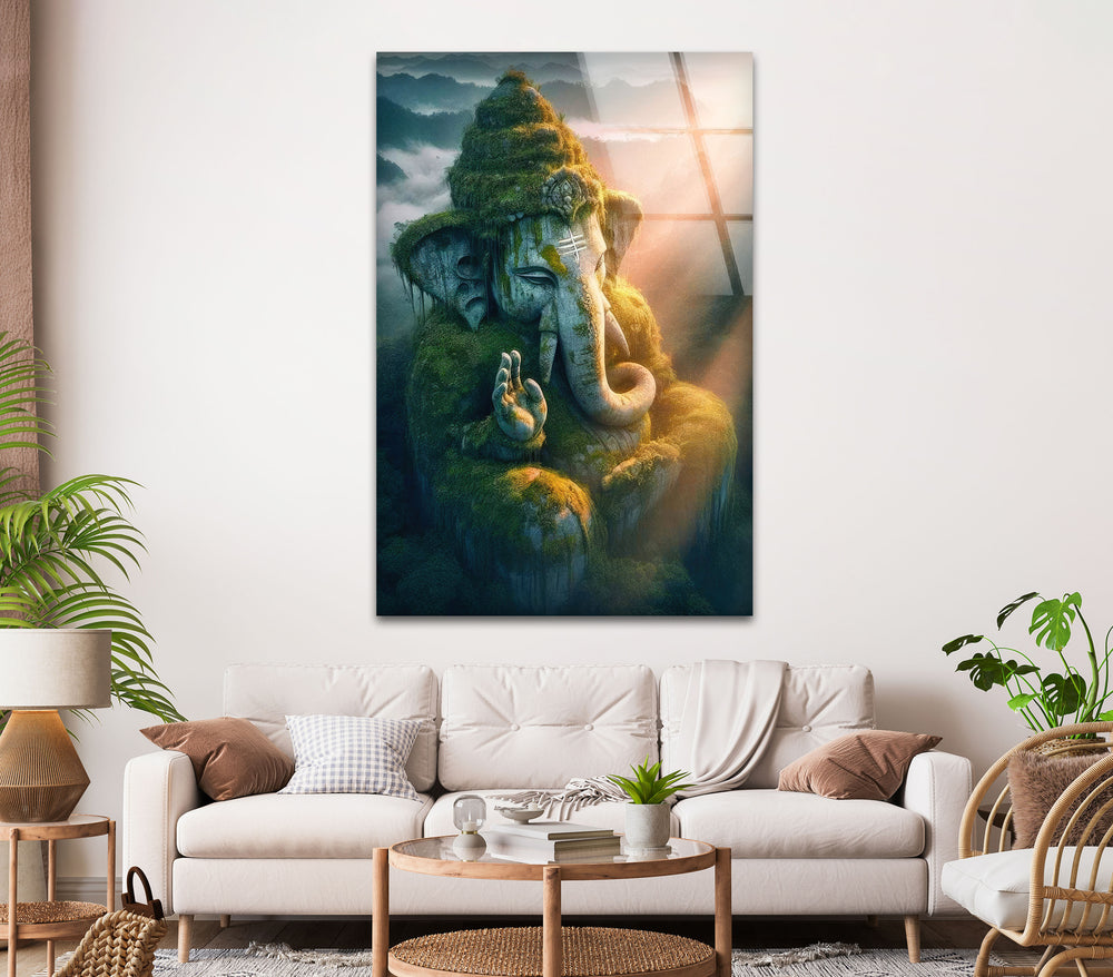 Ganesha Glass Wall Art, art glass wall art, glass wall art pictures