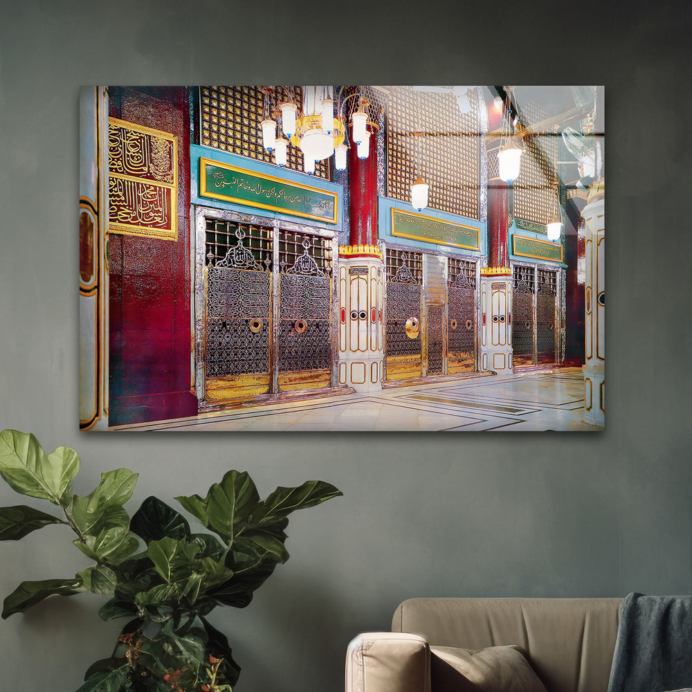 Nabawi Islamic Glass Wall Art Decor Ideas