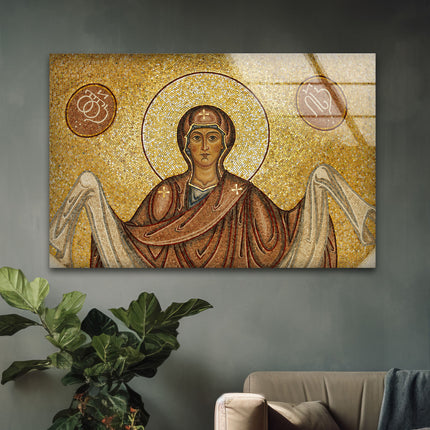 Orthodox Jesus Christ Glass Wall Art