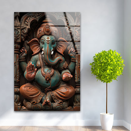 Hindu Buddha Tempered Glass Wall Art - MyPhotoStation