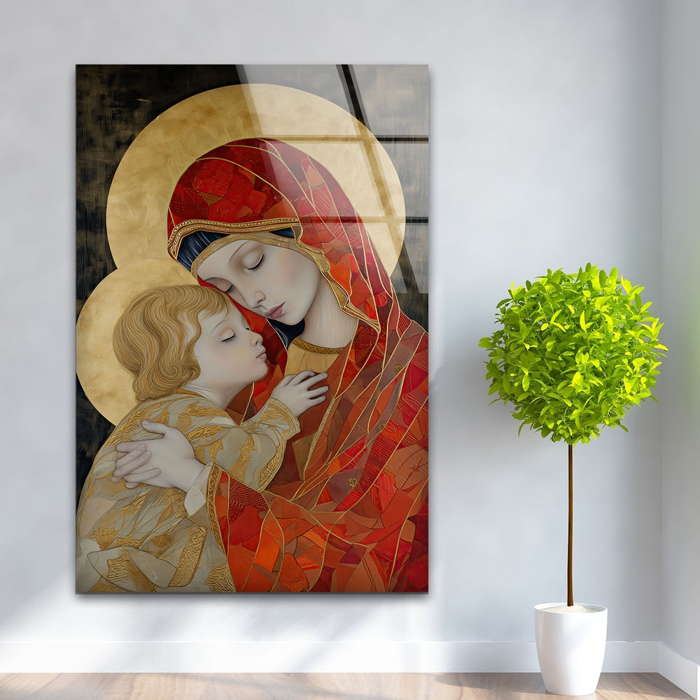 Lady and Jesus Wall Art for Home Elegance