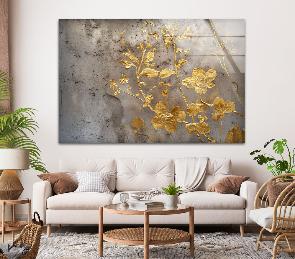 Abstract Gold Floral Tempered Glass Wall Art - MyPhotoStationAbstract Gold Flowers Glass Wall Art Discover the perfect Glass Wall Art for your home. Our selection includes abstract glass art, glass panel art, and vibrant photo prints on glass. Customize your decor with beautiful glass wall pictures and tempered glass wall art. Free shipping and secure packaging on all orders.