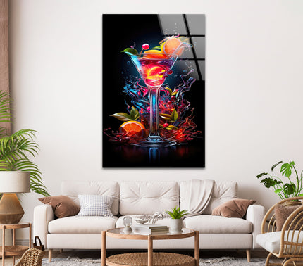 Fruit Mix Cocktail Glass Wall Art