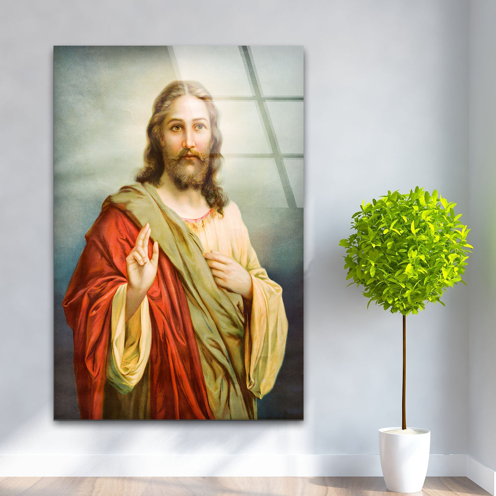 Jesus of Nazareth Glass Art for the Wall