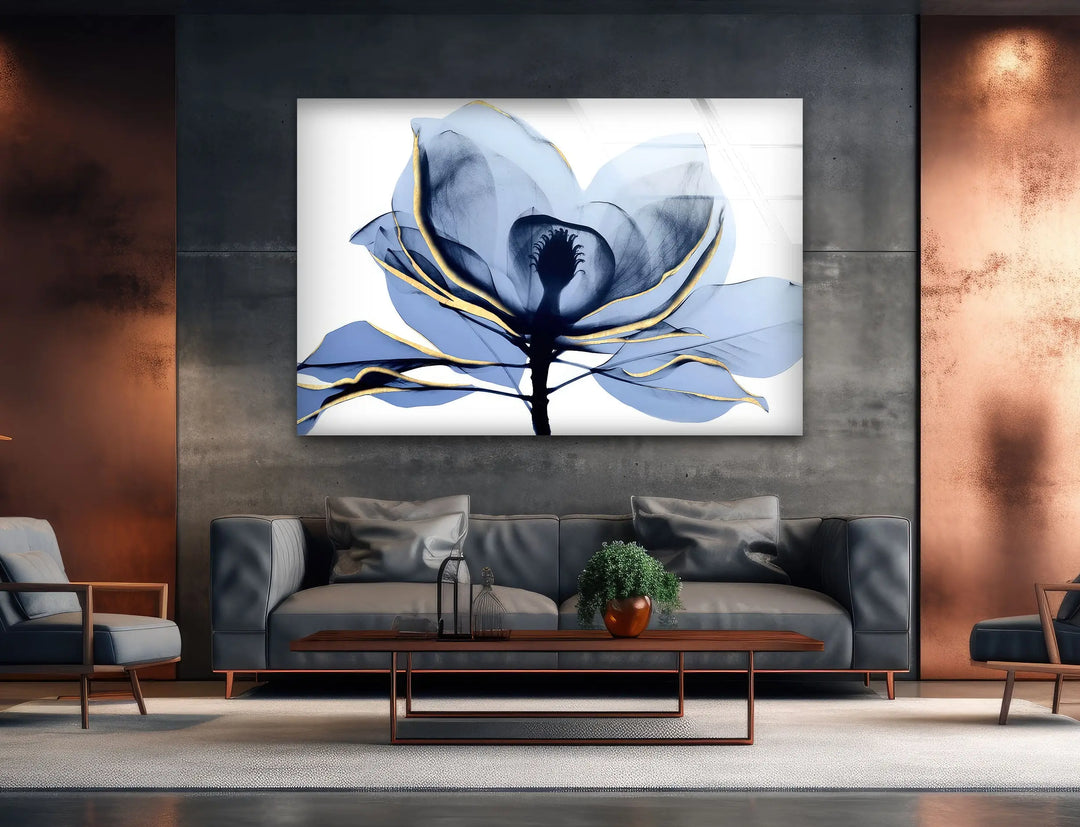 Albert Koetsier Midnight Magnolia 2 Glass Wall Art, custom glass photo prints, large glass prints