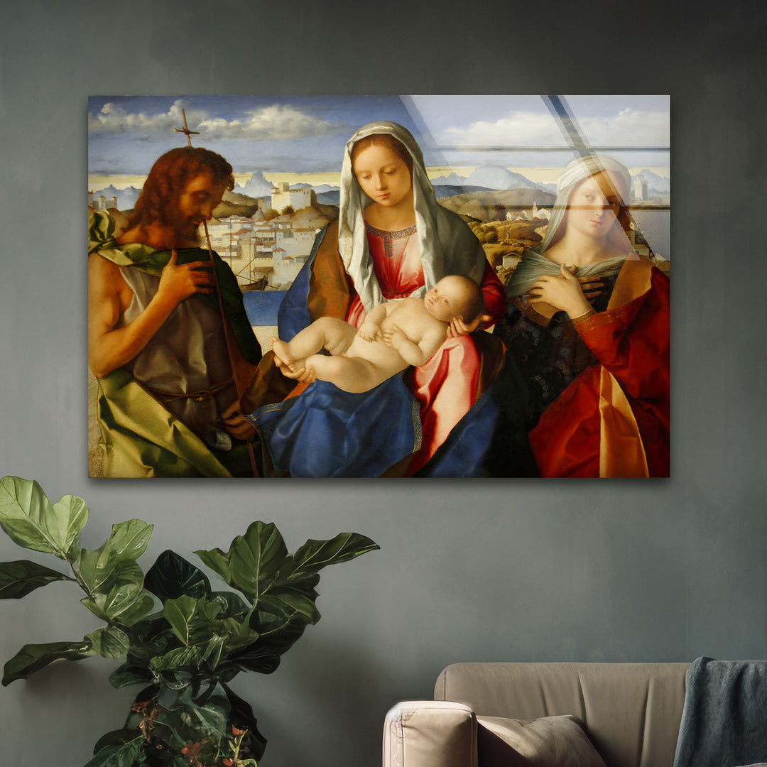 Madonna of the Meadow Glass Photo Prints for Wall