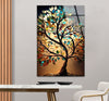 Life of Tree Brown Glass Wall Art custom glass photo prints, large glass prints