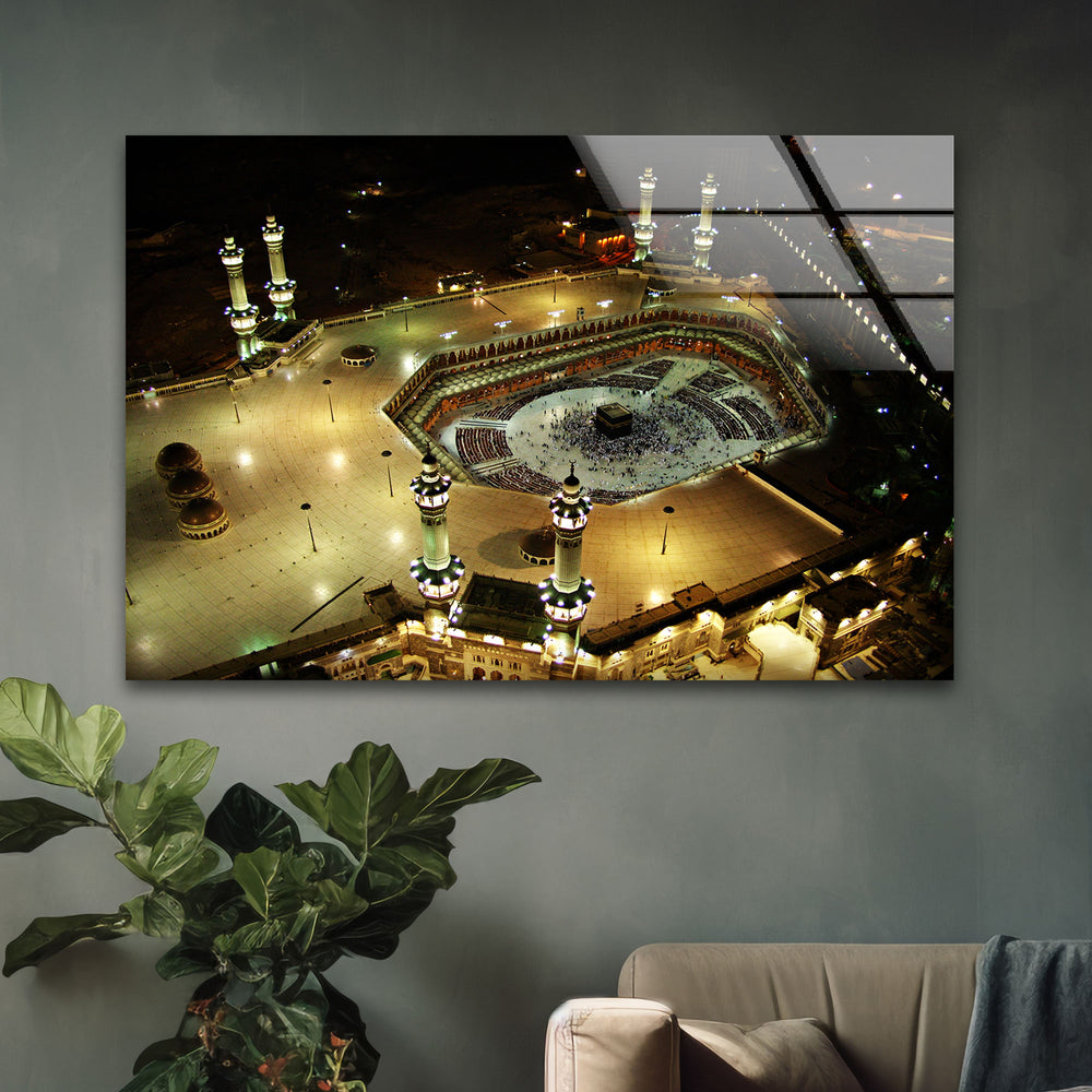 Mecca Kaaba Modern Glass Wall Art Decor