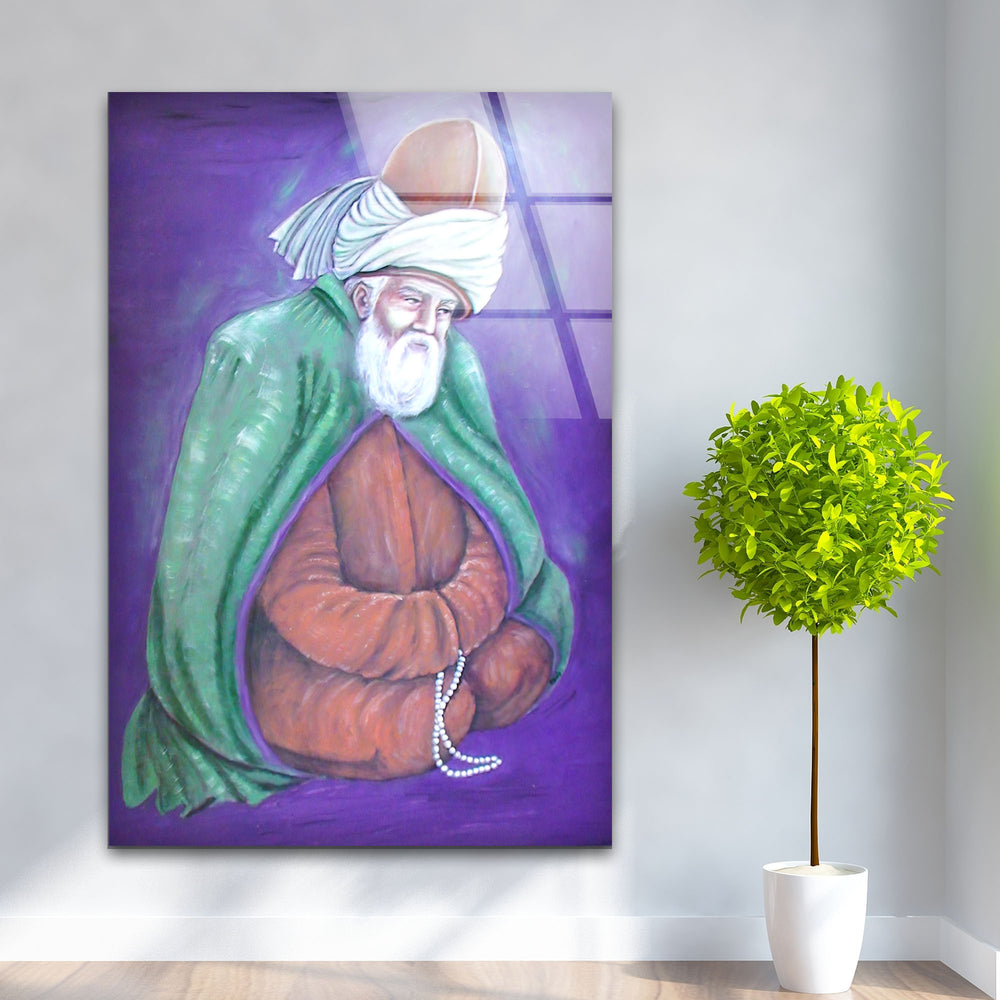 Rumi Mevlana Glass Print Wall Art Pieces