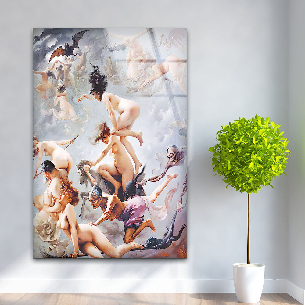 Sabbath Luis Ricardo Falero Glass Wall Artwork | Custom Glass Photos