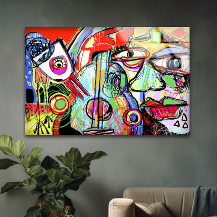 Picasso Art Glass Wall Art