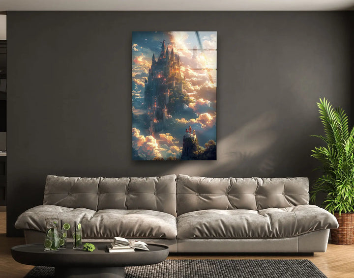 Makoto Shinkai Style Illustration Tempered Glass Wall Art - MyPhotoStation